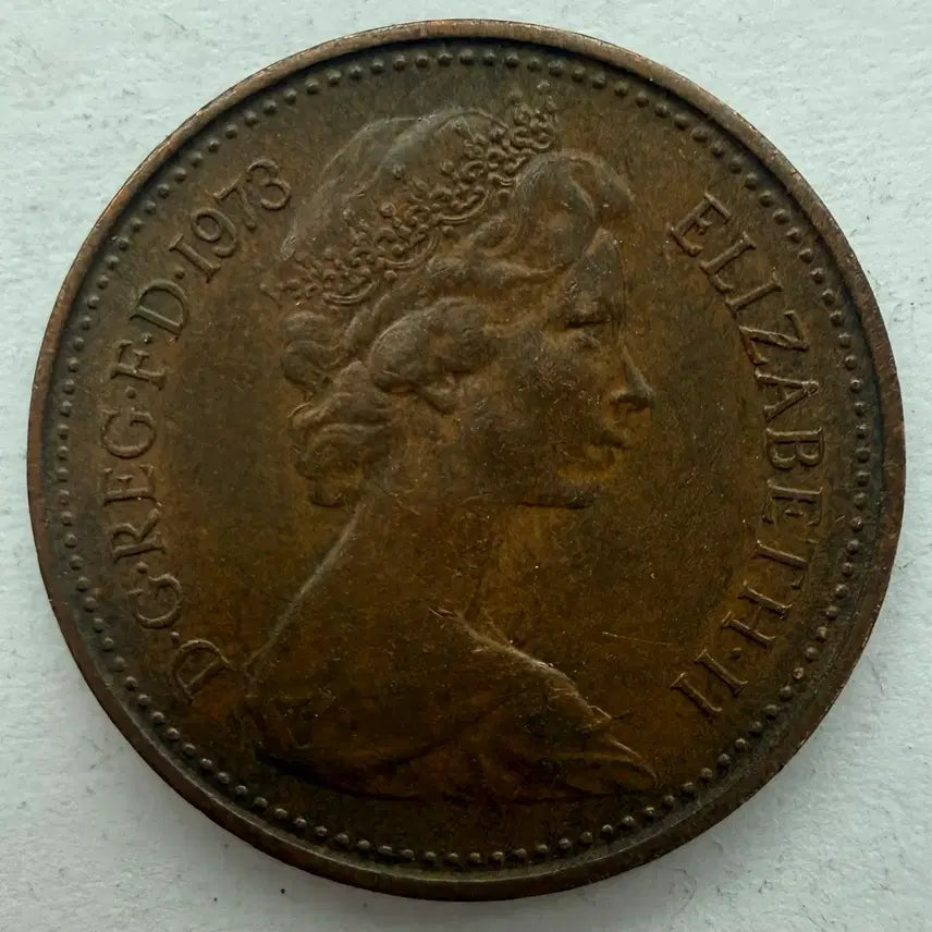 [BUNJANG] 1973 United Kingdom New Penny Coin / 1973년 영국 뉴1페니 동전 S3417