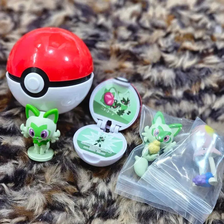 [BUNJANG] Nao Ha Monster Ball Set with Scyther Figure / 나오하 피규어 몬스터볼 +육파리 일괄