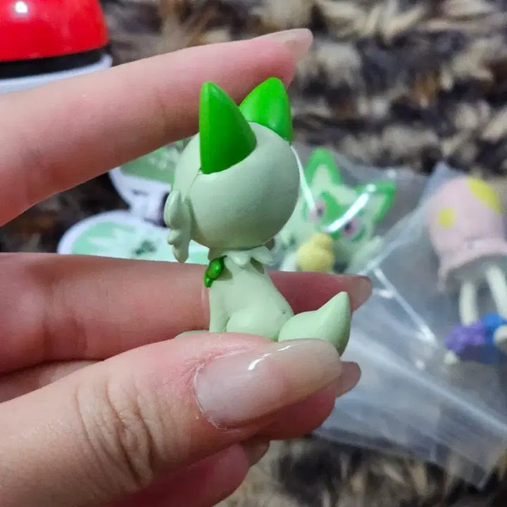 [BUNJANG] Nao Ha Monster Ball Set with Scyther Figure / 나오하 피규어 몬스터볼 +육파리 일괄