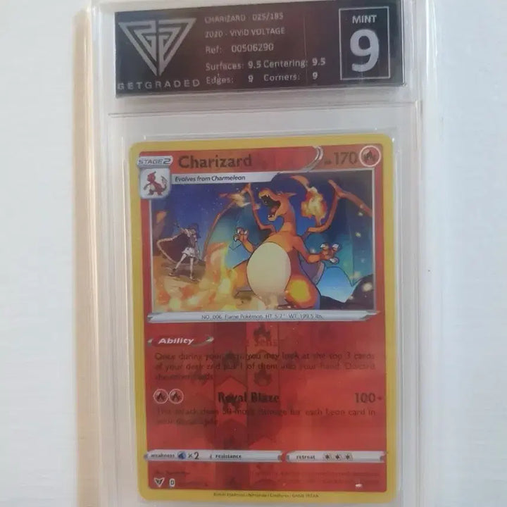 [BUNJANG] Pokemon TCG Charizard 2020 Vivid Voltage Holo Card (Mint 9) / 포켓몬 카드 리자몽 2020 VIVID VOLTAGE 민트 9