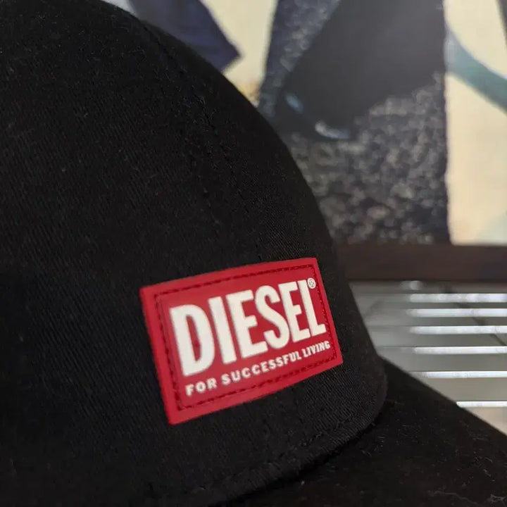 [BUNJANG] DIESEL Black Logo Ball Cap / DIESEL 디젤 블랙 로고 볼캡