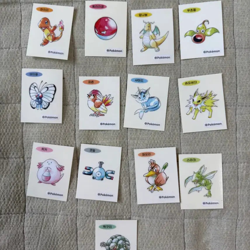 [BUNJANG] Pokemon 30th Anniversary Artwork Stickers Bundle Set / 포켓몬 30주년 아트워크 띠부씰 일괄 판매해요
