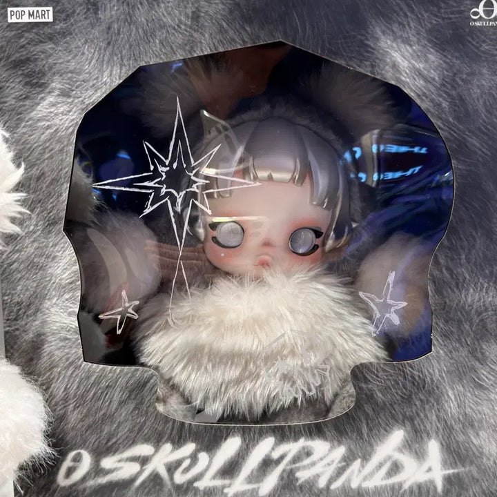 [BUNJANG] Pop Mart Punk Skull Panda Figure / 팝마트 펑크 스컬판다 인형