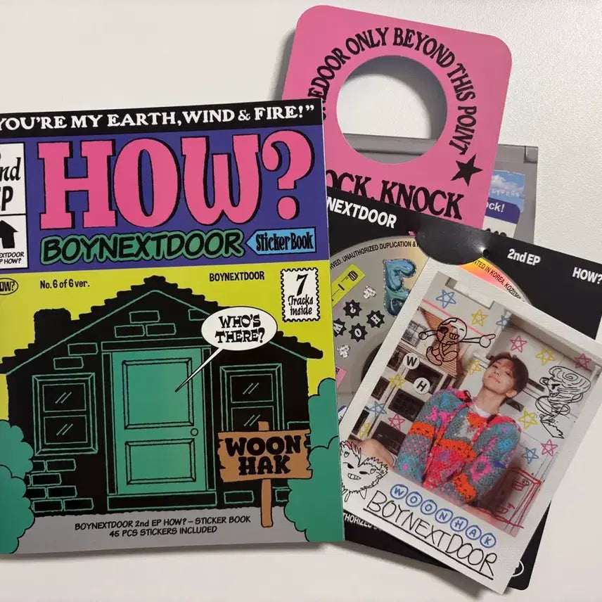 [BUNJANG] BOYNEXTDOOR HOW Sticker Version Unit Set / 0.6) 보넥도 HOW (Sticker ver.) 운학set 양도