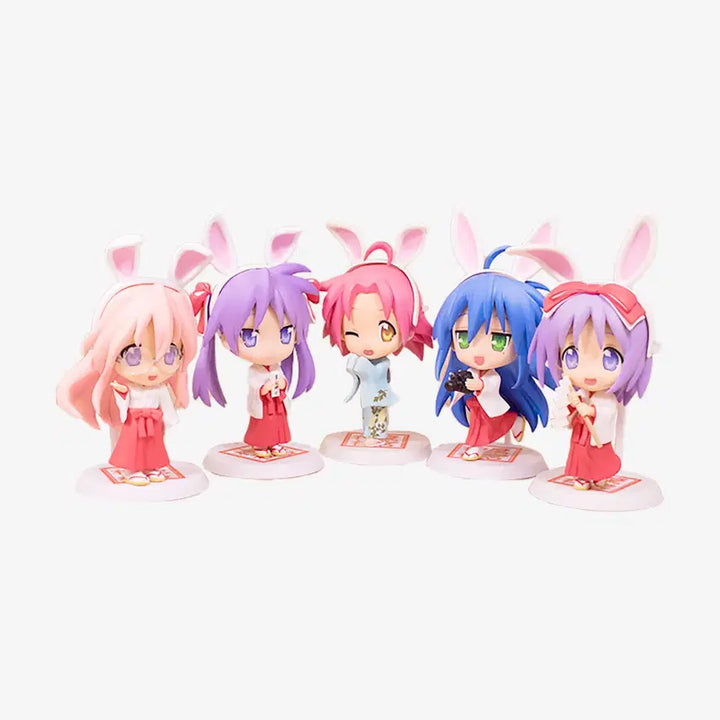 [BUNJANG] Lucky Star Ichiban Kuji Lucky Grand Prix Kyun Chara Mini Figures (Set of 5) / 러키스타 이치방쿠지 러키그랑프리 큥캬라 미니 피규어 5종