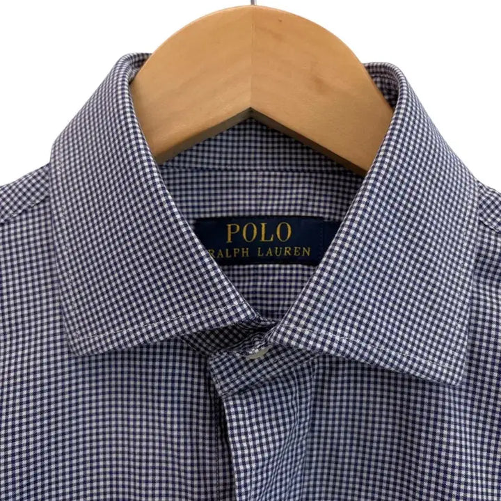 [BUNJANG] Polo Gingham Check Shirt Navy / 폴로 깅엄 체크 셔츠 네이비 (국내90~95/상태최상)
