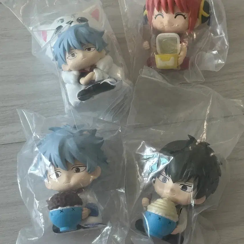 [BUNJANG] Gintama Mogumogu Gacha Figure Set (4 Types) / 은혼 모구모구 가챠 피규어 4종 세트
