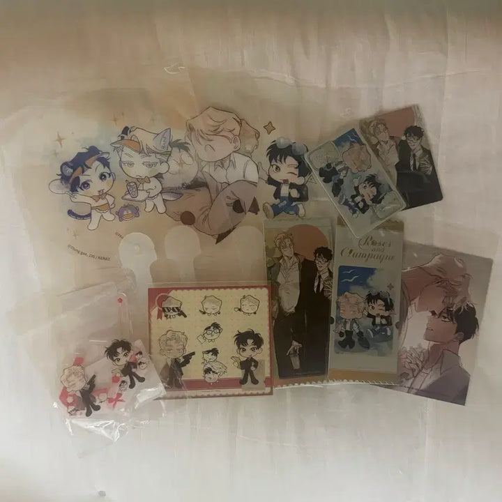 [BUNJANG] Jang Sam Rose and Champagne China Collaboration Bomtoon Header Photo Bundle Set / 장샴 장미와 샴페인 중국 콜라보 특전 봄툰 헤더 사진