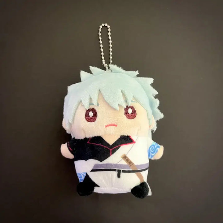 [BUNJANG] Gintama Gintoki Plush Keyring Nui Mamemaito Goods / 은혼 긴타마 긴토키 봉제인형 키링 누이 마메메이토 인형 굿즈