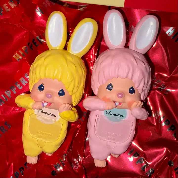 [BUNJANG] Sonny Angel x Monchhichi x Chimutan Pink &amp; Yellow Bundle / 소니엔젤 정품 몬치치 히퍼 치무탄 핑크 노랑 일괄 원가양도