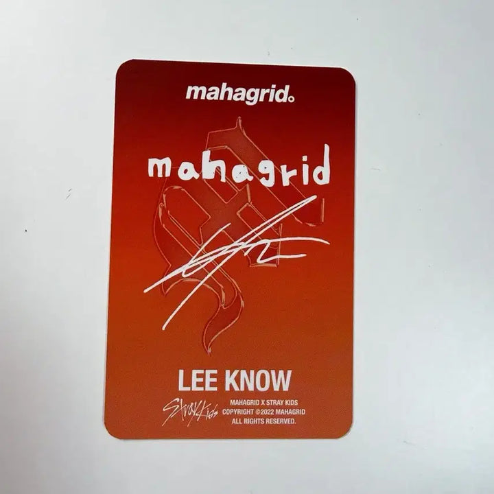 [BUNJANG] Stray Kids Mahagrid Lee Know Photocard / 스트레이키즈 마하그리드 3차 리노