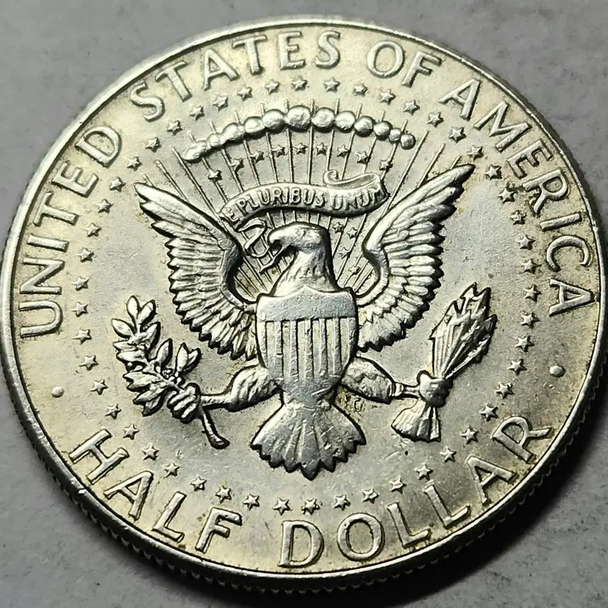 [BUNJANG] 1967 Kennedy Half Dollar Silver Coin (40%) - Double Die Error (DDR) / 은화 40% 더블다이 에러동전 미국주화 케네디 하프달러 1967