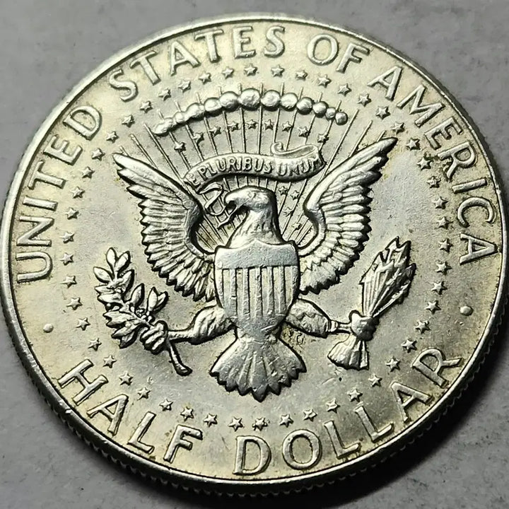 [BUNJANG] 1967 Kennedy Half Dollar Silver Coin (40%) - Double Die Error (DDR) / 은화 40% 더블다이 에러동전 미국주화 케네디 하프달러 1967