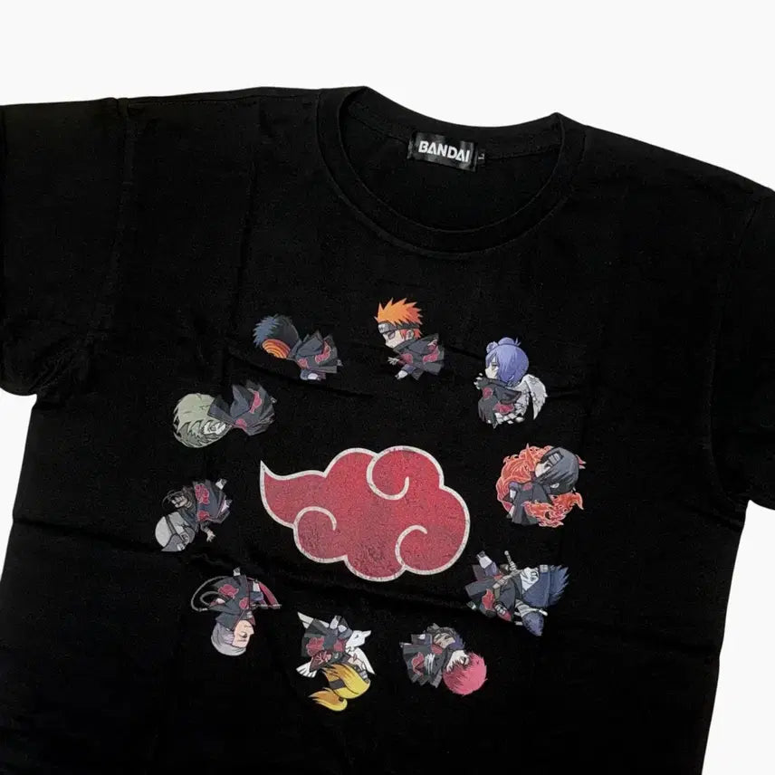 [BUNJANG] Naruto Akatsuki SD Deformed T-Shirt [L] / 나루토 아카츠키 SD 데포르메 티셔츠