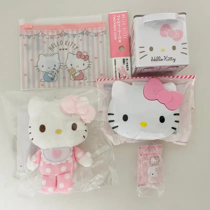 [BUNJANG] Hello Kitty 50th Anniversary Mascot Case Set / 세트) 헬로키티 50주년 마스코트 케이스 패키지 가챠 정품