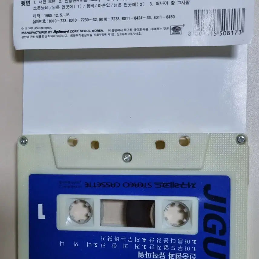 [BUNJANG] Shin Jung-Hyun &amp; Music Power Cassette Tape / 신중현과 뮤직파워 (카세트테이프)