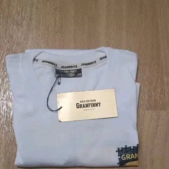 [BUNJANG] Granfini Graphic Print Short Sleeve T-Shirt White / 그랜피니 반팔티 화이트(새제품_택있음)