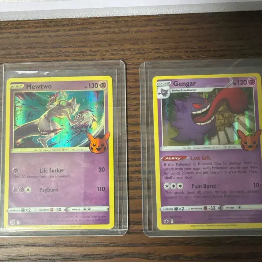[BUNJANG] Mewtwo Phantom Halloween Pokémon Card / 할로윈 뮤츠 팬텀 포켓몬카드