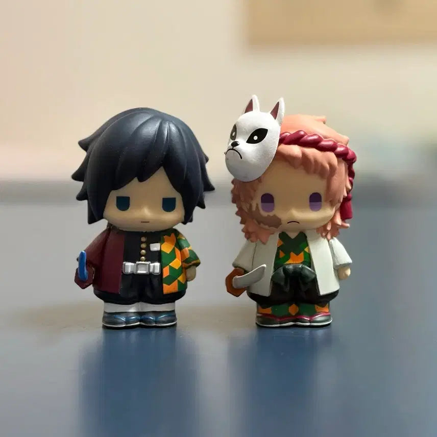 [BUNJANG] Demon Slayer Gyutaro &amp; Sabito Finger Mini Figures Bundle Set / (일괄) 귀멸의칼날 귀칼 기유 사비토 미니 파페마스 손가락 피규어