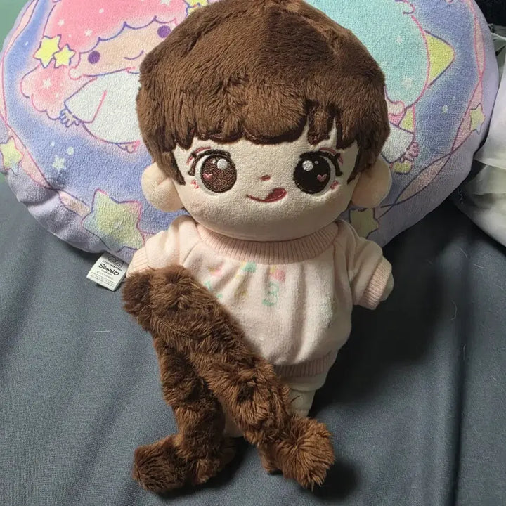 [BUNJANG] Unbranded 20cm Doll Brown Hair Pink Outfit / 무속성 20cm인형 판매