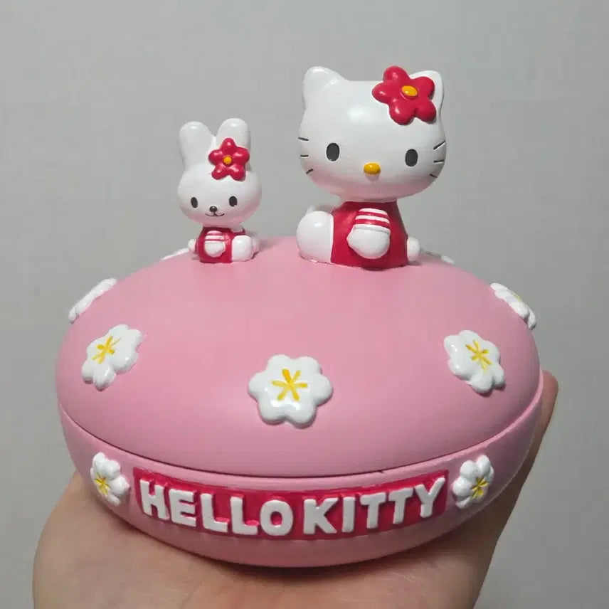 [BUNJANG] Classic Hello Kitty Ceramic Case Storage Container / 고전 키티 도기 도자기 도기케이스 소품통 케이스