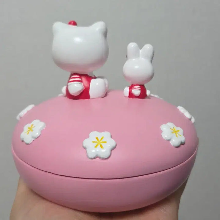 [BUNJANG] Classic Hello Kitty Ceramic Case Storage Container / 고전 키티 도기 도자기 도기케이스 소품통 케이스