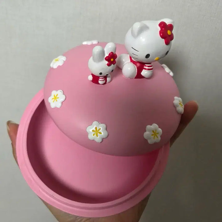 [BUNJANG] Classic Hello Kitty Ceramic Case Storage Container / 고전 키티 도기 도자기 도기케이스 소품통 케이스