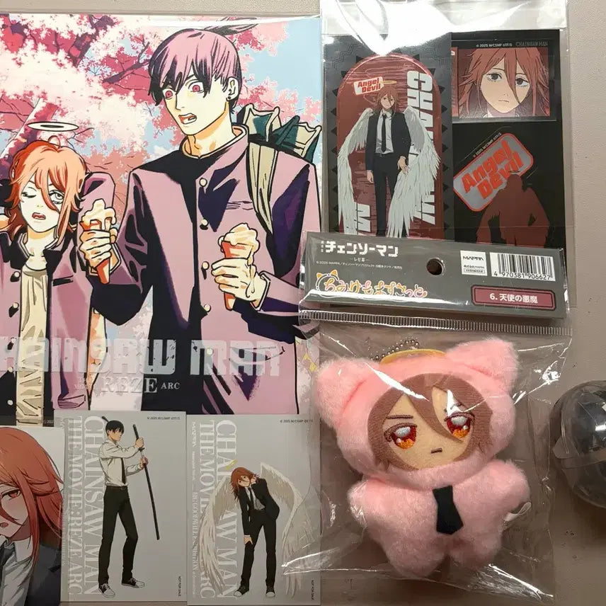 [BUNJANG] Chainsaw Man Angel Devil &amp; Aki Goods Bundle Set / 급처)체인소맨 천사의 악마,아키 굿즈 일괄판매