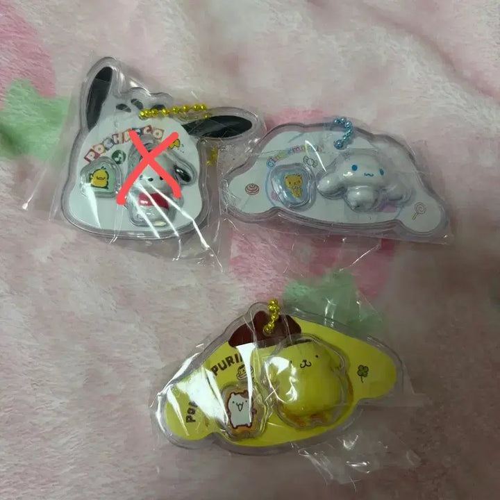 [BUNJANG] Sanrio Choco Ball Miniature Keychain Figure Set - Pom Pom Purin &amp; Cinnamoroll / 산리오 초코볼 미니어처 키링 피규어 패키지참 폼폼푸린 시나모롤