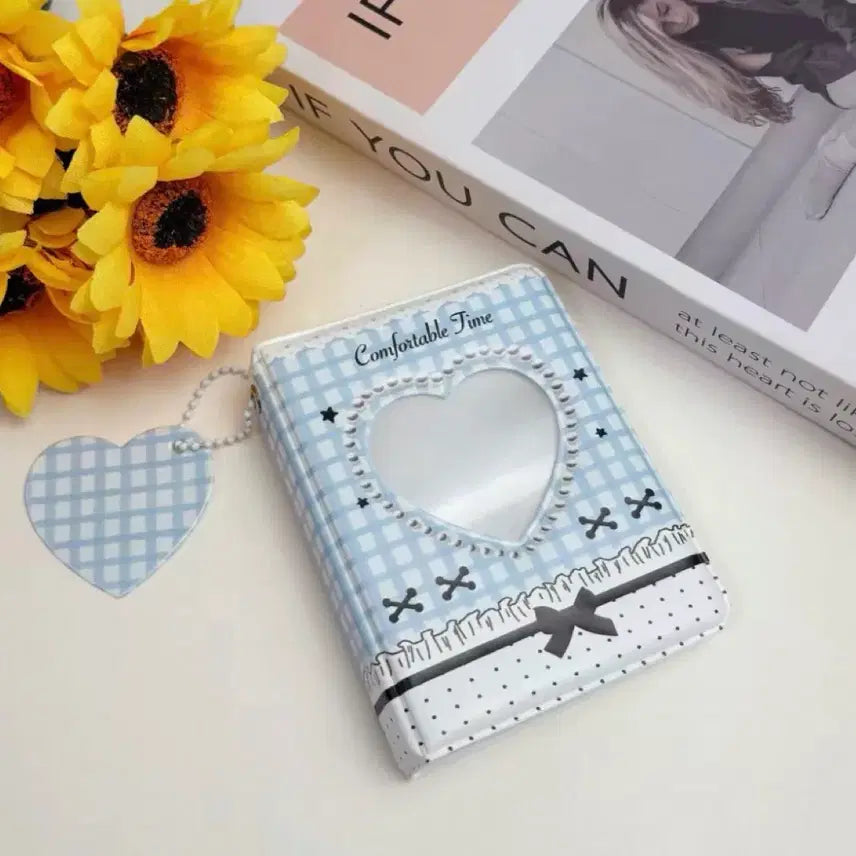[BUNJANG] Sky Blue Ribbon Photocard Holder (20 Pockets) / 콜북 콜렉트북 하늘색 리본 블루 포토카드 포카 홀더