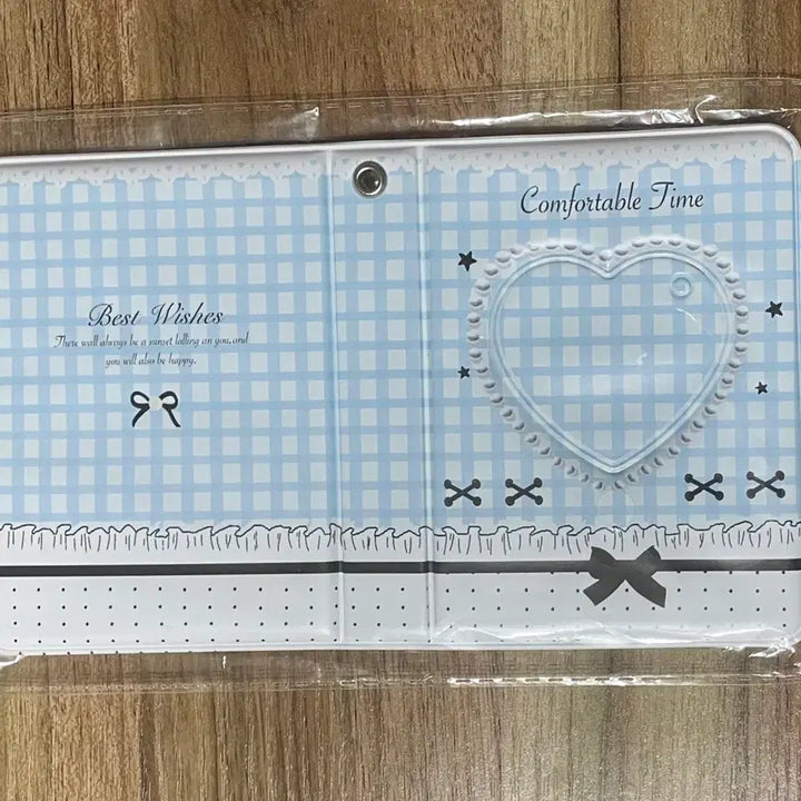 [BUNJANG] Sky Blue Ribbon Photocard Holder (20 Pockets) / 콜북 콜렉트북 하늘색 리본 블루 포토카드 포카 홀더