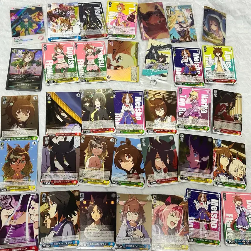 [BUNJANG] Uma Musume &amp; Weiß Schwarz Card Bundle / 우마무스메 웨하스카드 42장 바이스슈발츠 40장