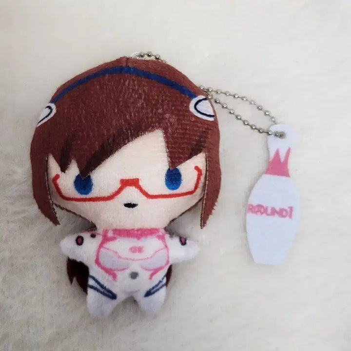 [BUNJANG] Evangelion Mari Makinami Illustrious Round 1 Plush Mascot Keyring / 신세기 에반게리온 마리 라운드원 누이 인형 키링 굿즈 신극장판 고전미소녀
