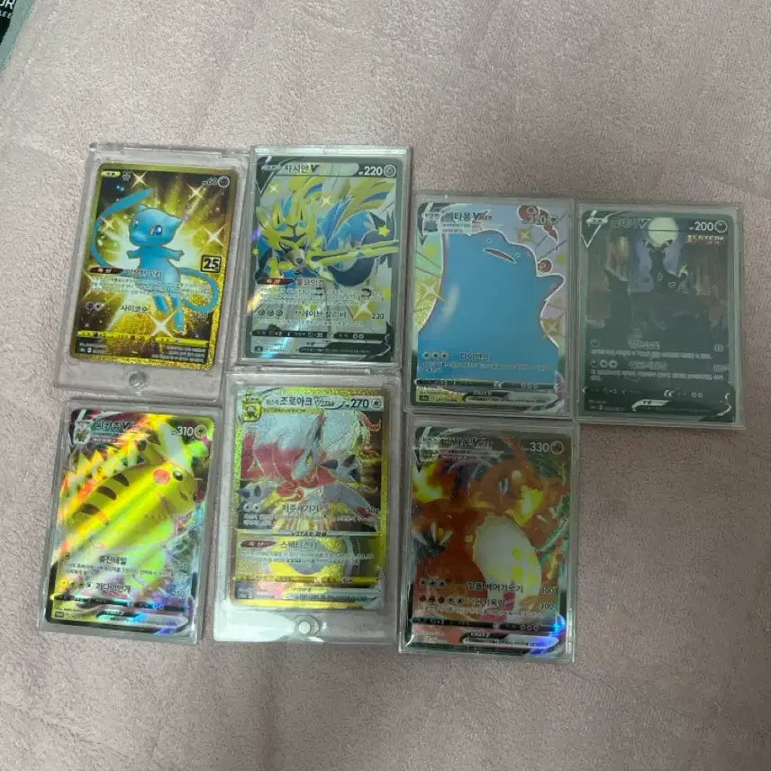 [BUNJANG] Limited Edition Pikachu VMAX, Shiny Ditto VMAX, Umbreon Special Edition, and Mew UR Trading Cards / 뮤ur,피카츄vmax프로포션 한정판카드,메타몽 이로치ssr,블래키 특일,