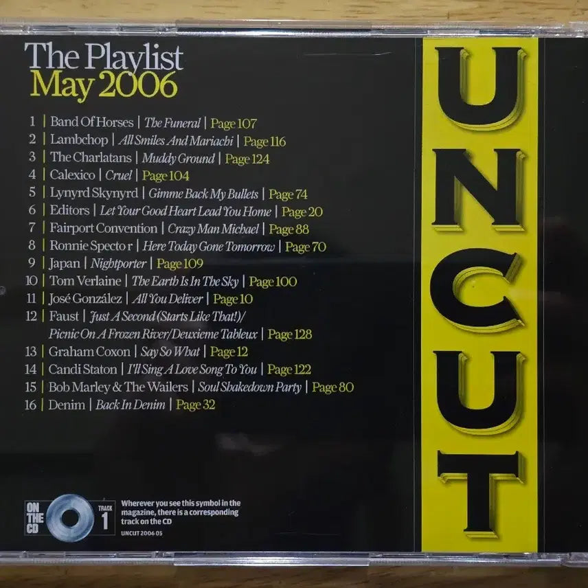 [BUNJANG] Uncut The Playlist July 2006 UK Edition CD / CD 음반 UNCUT The Playlist July 2006 영국반