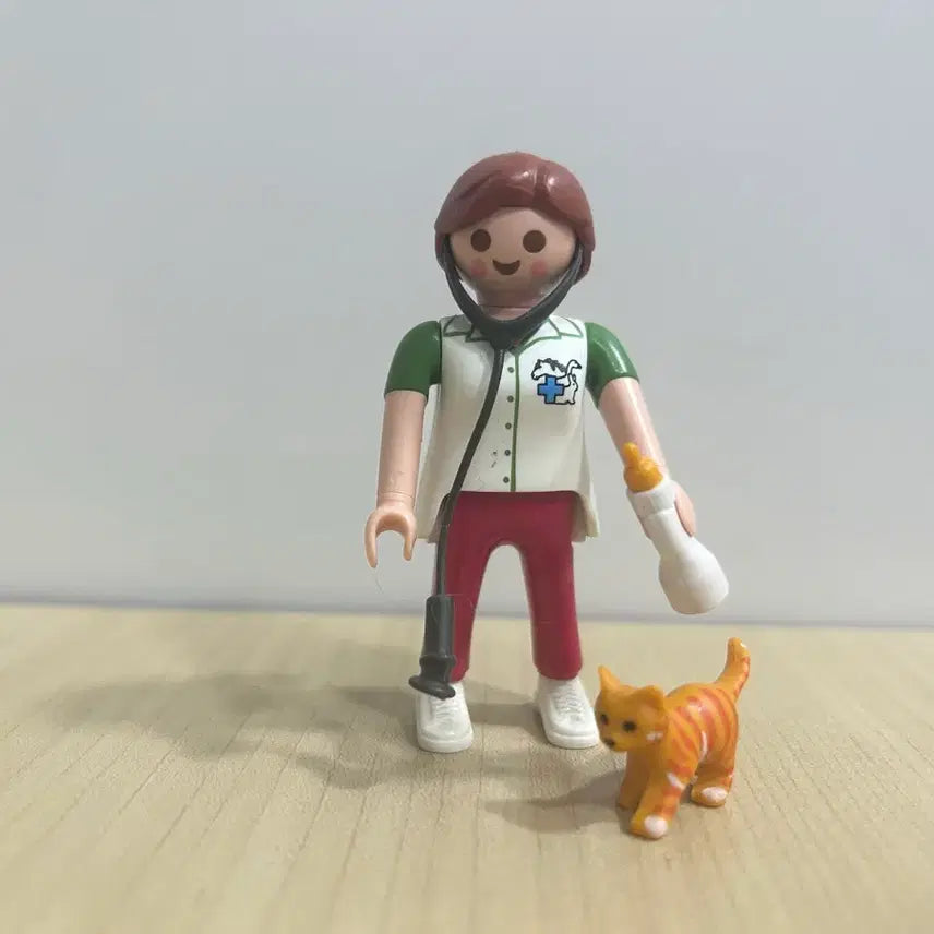 [BUNJANG] Playmobil Veterinarian Figure with Cat / 플레이모빌 수의사 피규어 고양이 포함