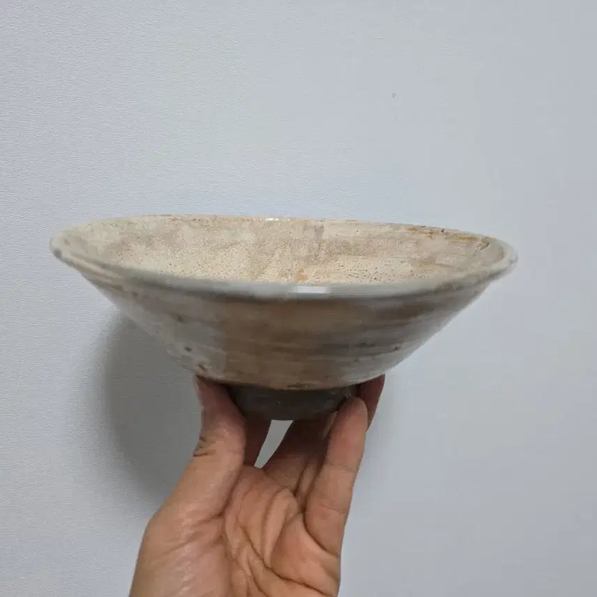 [BUNJANG] Antique Buncheongware Guiyal Dawon Tea Bowl / 골동품 분청자 귀얄 다완