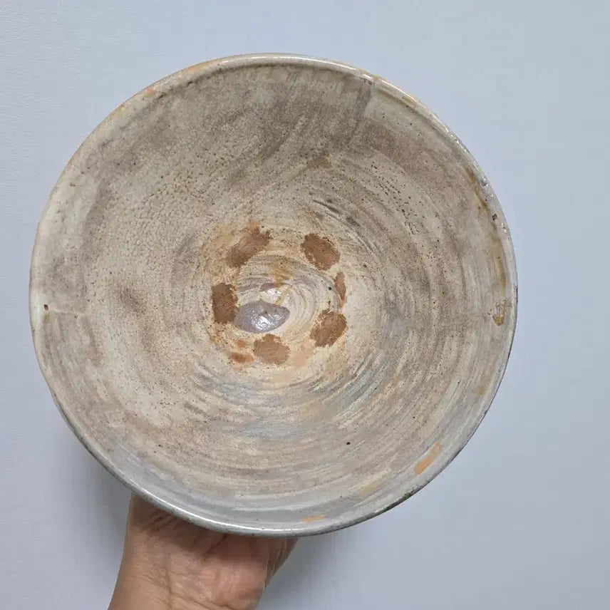 [BUNJANG] Antique Buncheongware Guiyal Dawon Tea Bowl / 골동품 분청자 귀얄 다완