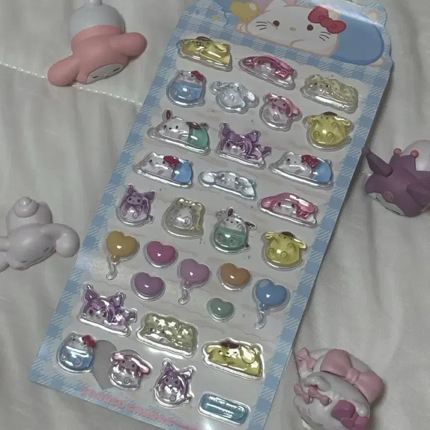 [BUNJANG] Sanrio Bongbong Drop Sticker Set / 폰꾸케꾸)산리오 봉봉드롭 스티커 키티쿠로미폼푸마멜포차코하나마루오바케