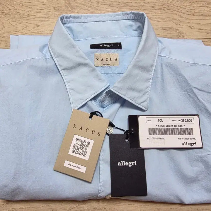 [BUNJANG] Allegri Garment Dyed Poplin Summer Shirt L (105) / 알레그리 가먼트다잉 포플린 여름 셔츠 L 105  정가 39만원
