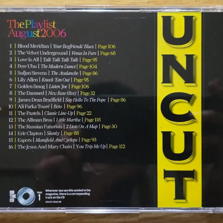 [BUNJANG] The Playlist August 2006 UK Compilation CD / CD 음반 UNCUT The Playlist August 2006 영국반