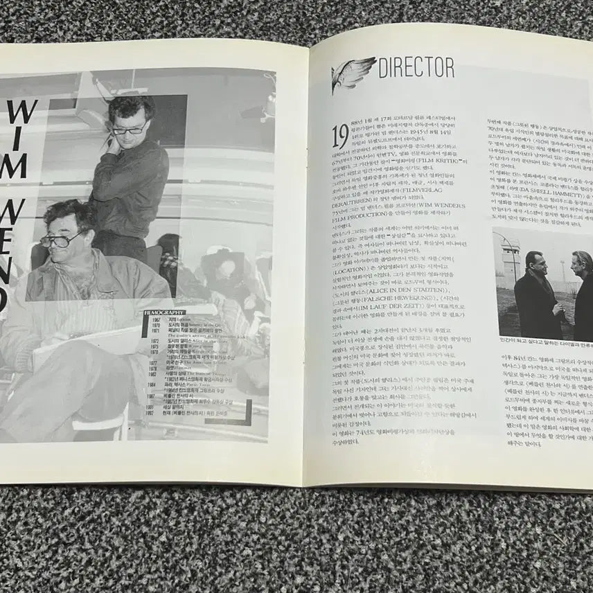 [BUNJANG] Wings of Desire Movie Pamphlet / 베를린 천사의 시 영화 책자 팜플렛