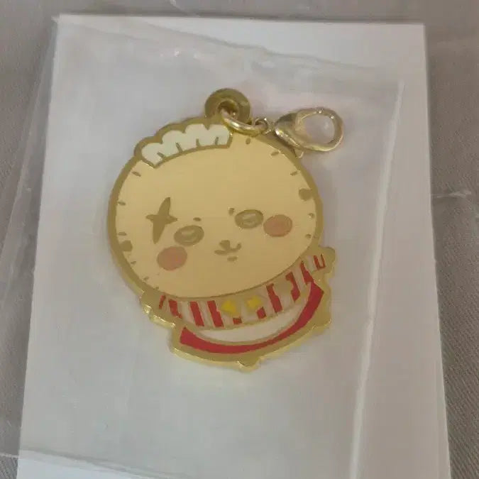 [BUNJANG] Chiikawa Restaurant Racco Metal Charm Keychain / 치이카와레스토랑 랏코 메탈챰 키링