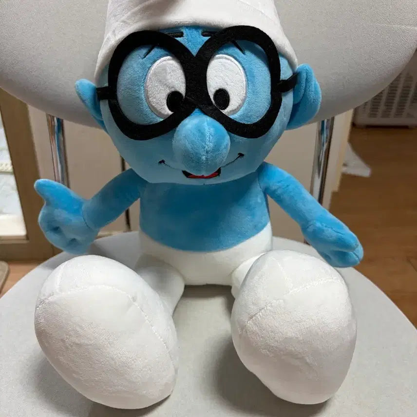 [BUNJANG] Smurf Doll Wearing Glasses / 스머프 인형 안경 쓴 스머프