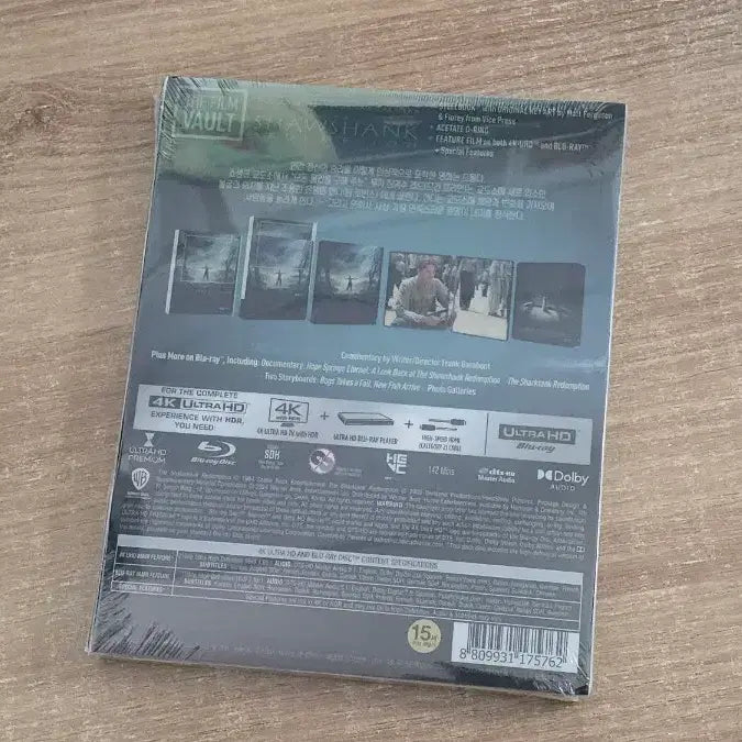[BUNJANG] The Shawshank Redemption 4K Steelbook Blu-ray Vault Edition (Sealed) / 쇼생크 탈출 4K 스틸북 블루레이 - 볼트 에디션 (미개봉)