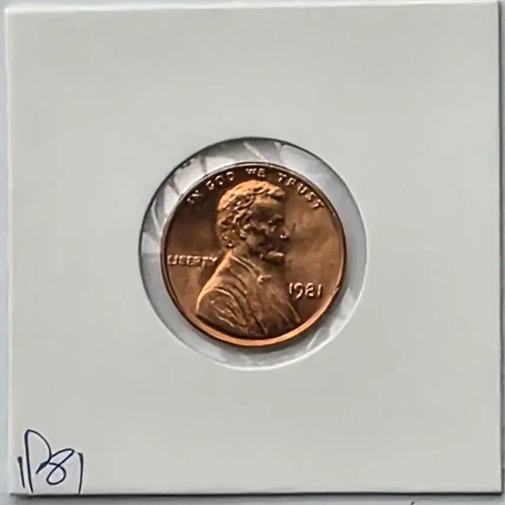 [BUNJANG] 1981 Lincoln Cent Philadelphia Mint Uncirculated Penny / 링컨 1센트 1981년도 미사용 필라델피아 페니