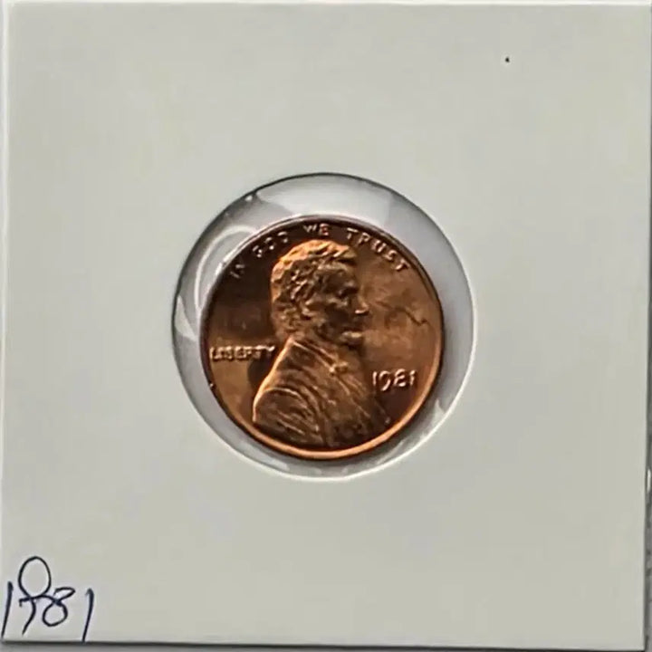 [BUNJANG] 1981 Lincoln Cent Philadelphia Mint Uncirculated Penny / 링컨 1센트 1981년도 미사용 필라델피아 페니