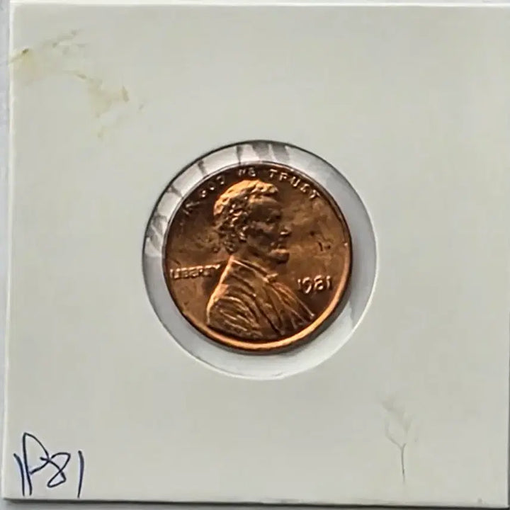 [BUNJANG] 1981 Lincoln Cent Philadelphia Mint Uncirculated Penny / 링컨 1센트 1981년도 미사용 필라델피아 페니