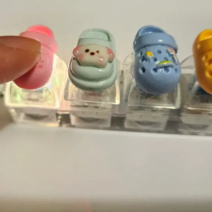 [BUNJANG] Crocs Shape Keycap Keychain / 새제품 깜찍한 크록스 모양 키캡 키링
