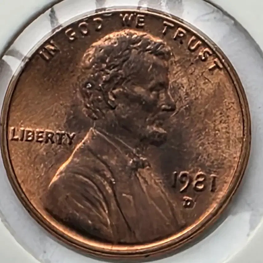 [BUNJANG] 1981-D Lincoln Cent Penny (Uncirculated Denver) / 링컨 1센트 1981_D 년도 미사용 덴버 페니